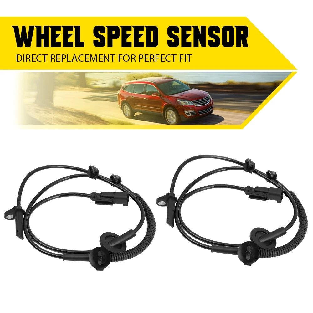 2x ABS Wheel Speed Sensors For 2009-16 Chevy Traverse GMC Acadia Buick Enclave A 6B93BC-57
