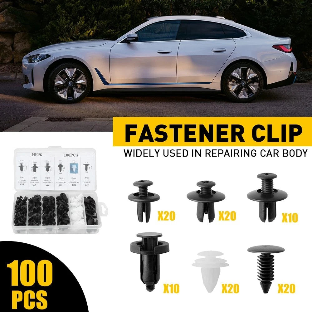 Accessories Trim Car Push Clip Pin Rivet Bumper Door Panel Retainer Fastener Kit 6B93BC-57