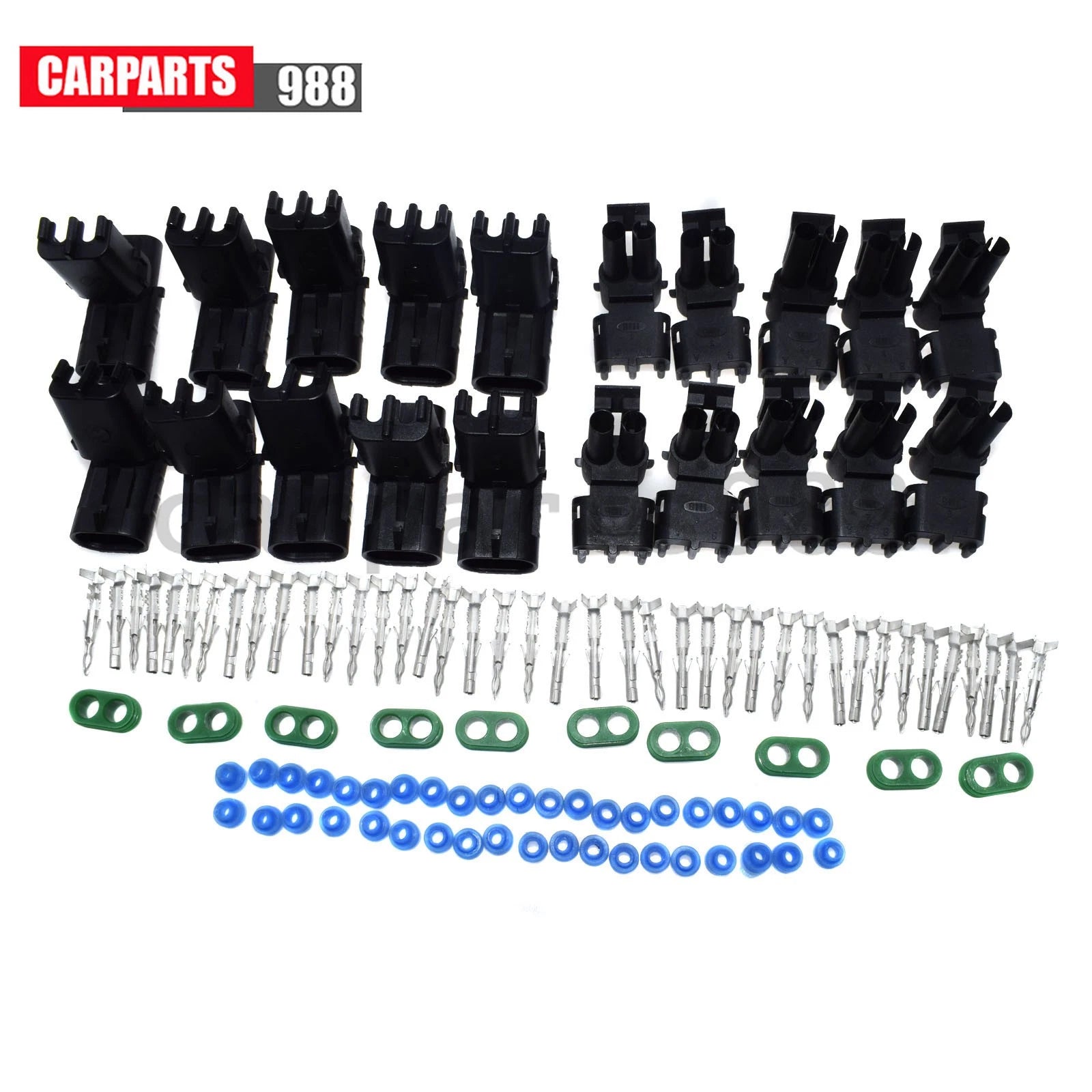 10Pcs 2 Way Weather Pack Series Male & Female Connector Harness Kit 12010973 6B93BC-57