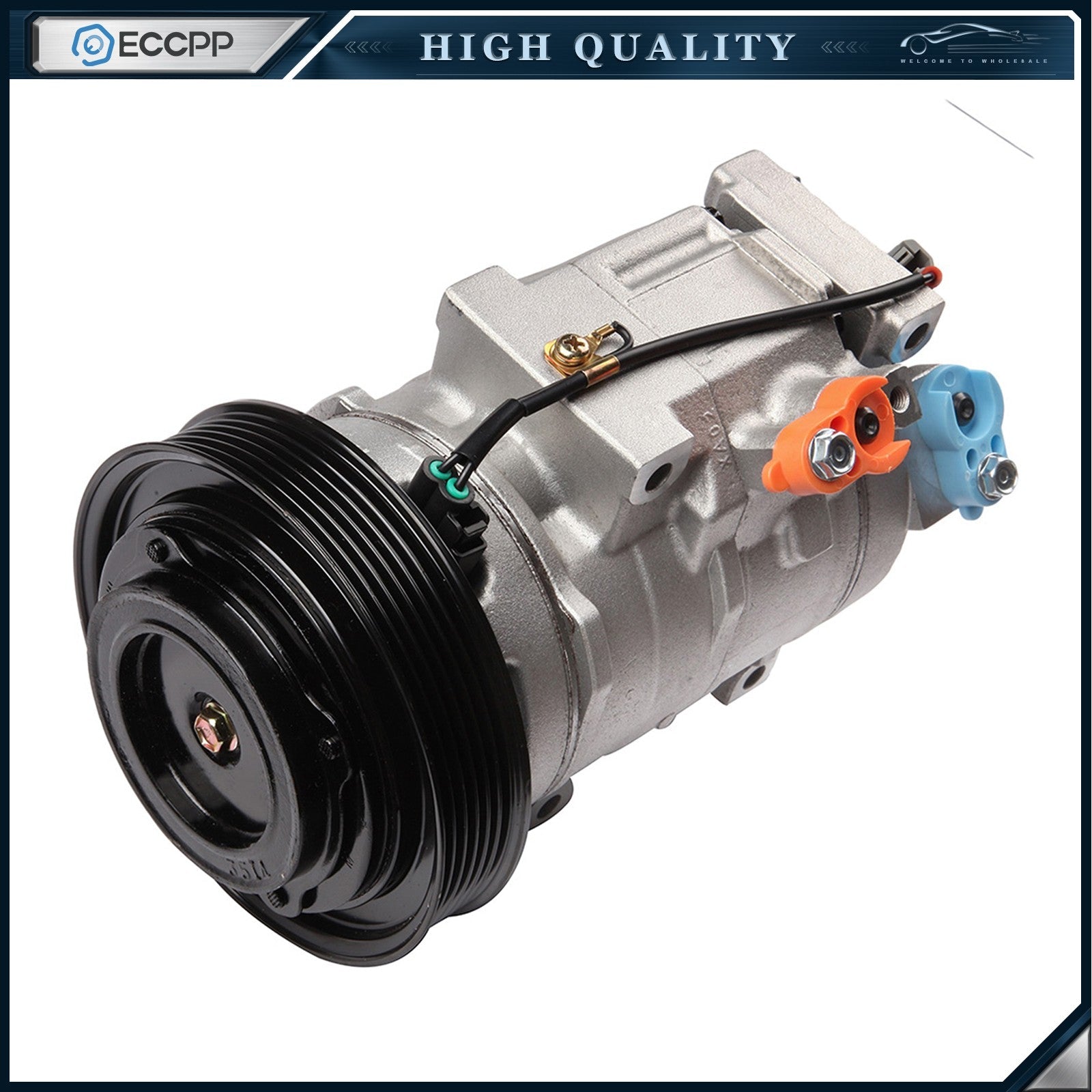 A/C AC Compressor For 2010-2013 Acura MDX ZDX 09-15 Honda Odyssey Pilot 3.7L 6B93BC-57