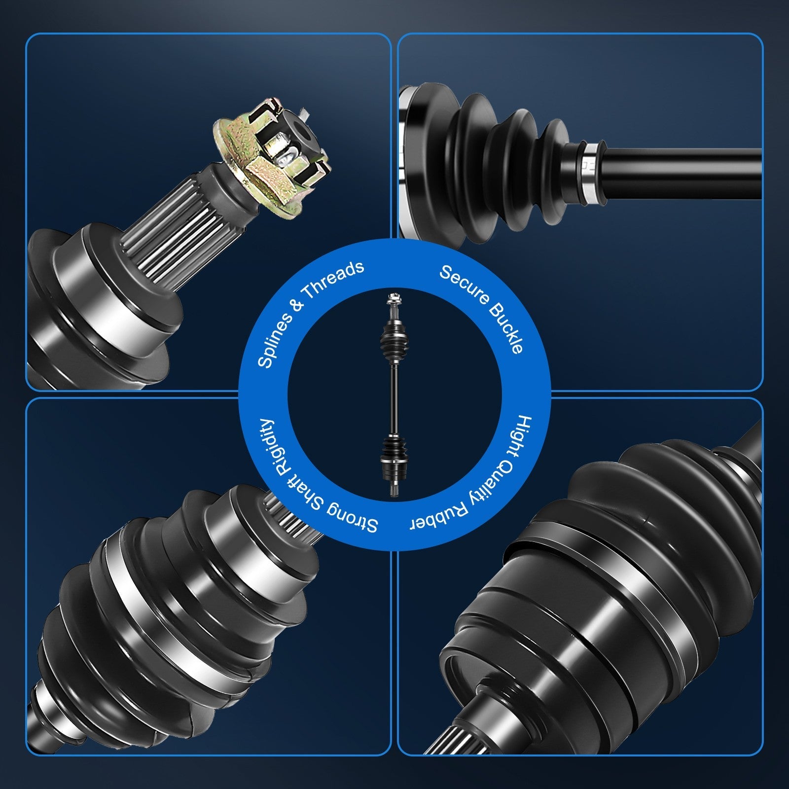 ECCPP CV Axle Set Fits Honda Rincon 680 2010-2022 Rear Left & Right ECCPP