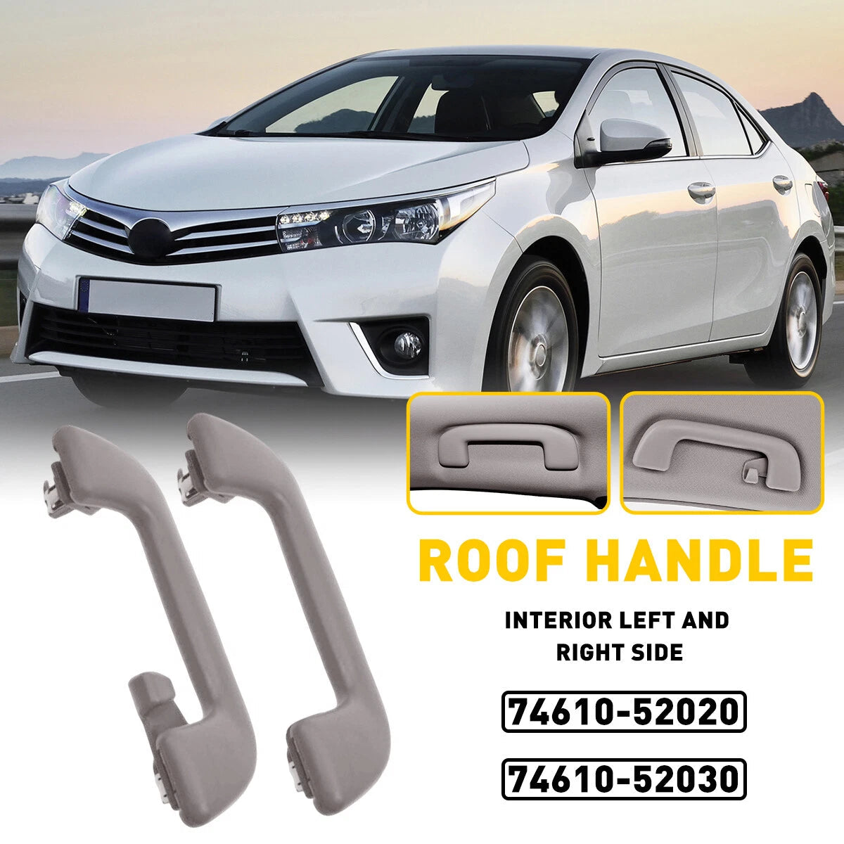 Front Rear Handle Inner Roof Ceiling Pull Grab For Toyota Yaris Corolla Rav4 USA 6B93BC-57