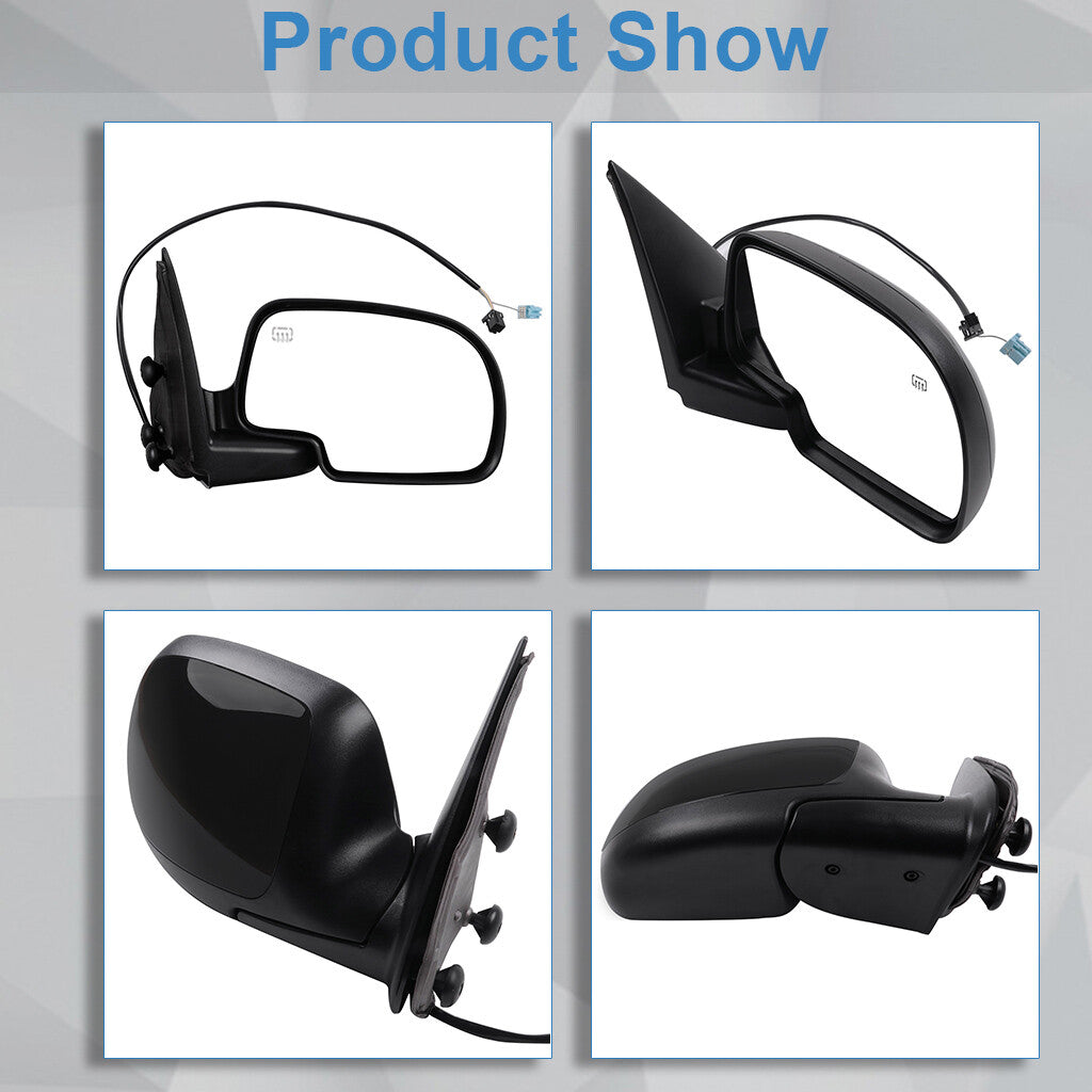 Power Mirror For 03-07 Chevy Silverado Sierra 1500 Right Side Heated Manual Fold 6B93BC-57