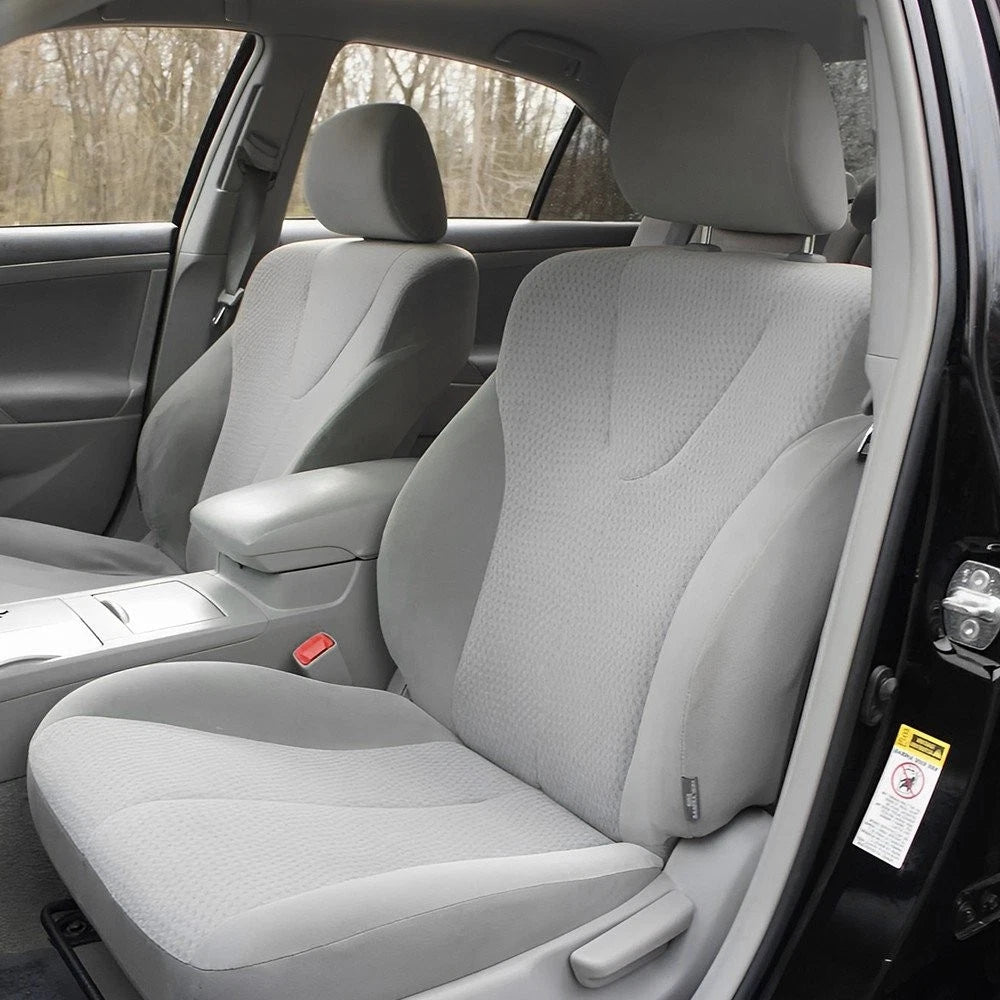 Gray/Beige Center Console Lid Armrest Leather Cover for 2007-2011 Toyota Camry A 6B93BC-57