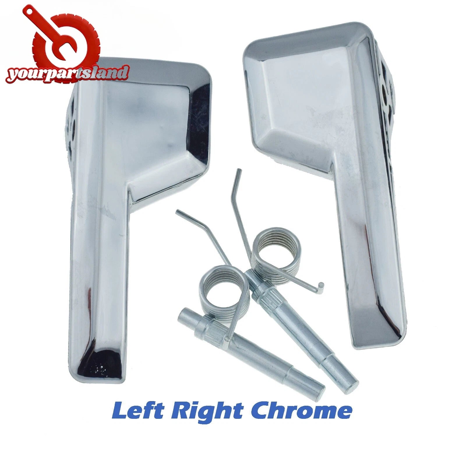 2X Interior Inner Door Handle LH RH For 07-14 Ford Edge 07-15 Lincoln MKX Chrome 6B93BC-57