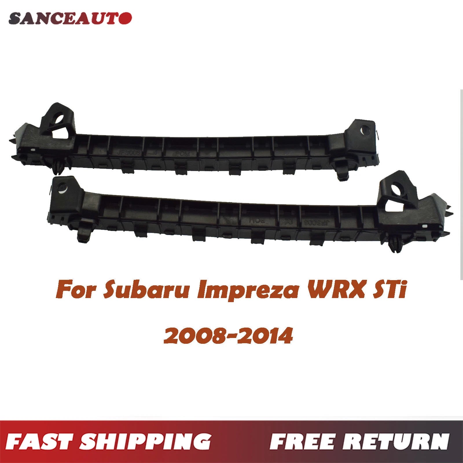 LH RH Pair Front Bumper Bracket For 2008-2014 Subaru Impreza WRX STi 57707FG122 6B93BC-57
