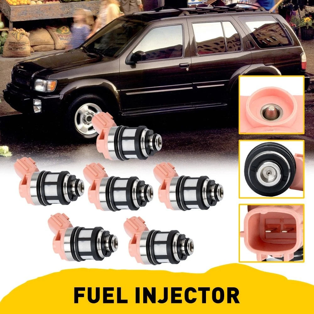 6Pcs/set Fuel Injectors for Nissan 1996-2004 Frontier Pathfinder Xterra USA 3.3L 6B93BC-57