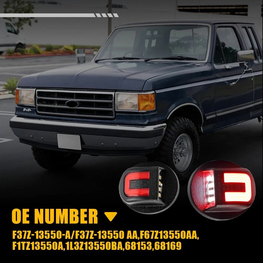 2X Red Tube LED License Plate Lights For Ford F150 F250 F350 Ranger Excursion EA 6B93BC-57