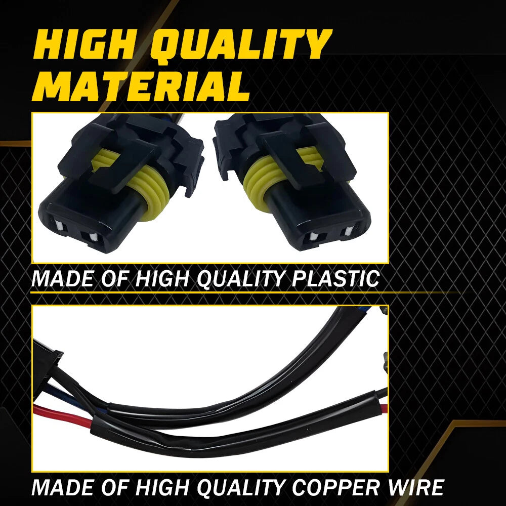 Conversion Wire H6054 to 9005 9006 Two Harness Head Light Bulb Adapter Socket EA 6B93BC-57