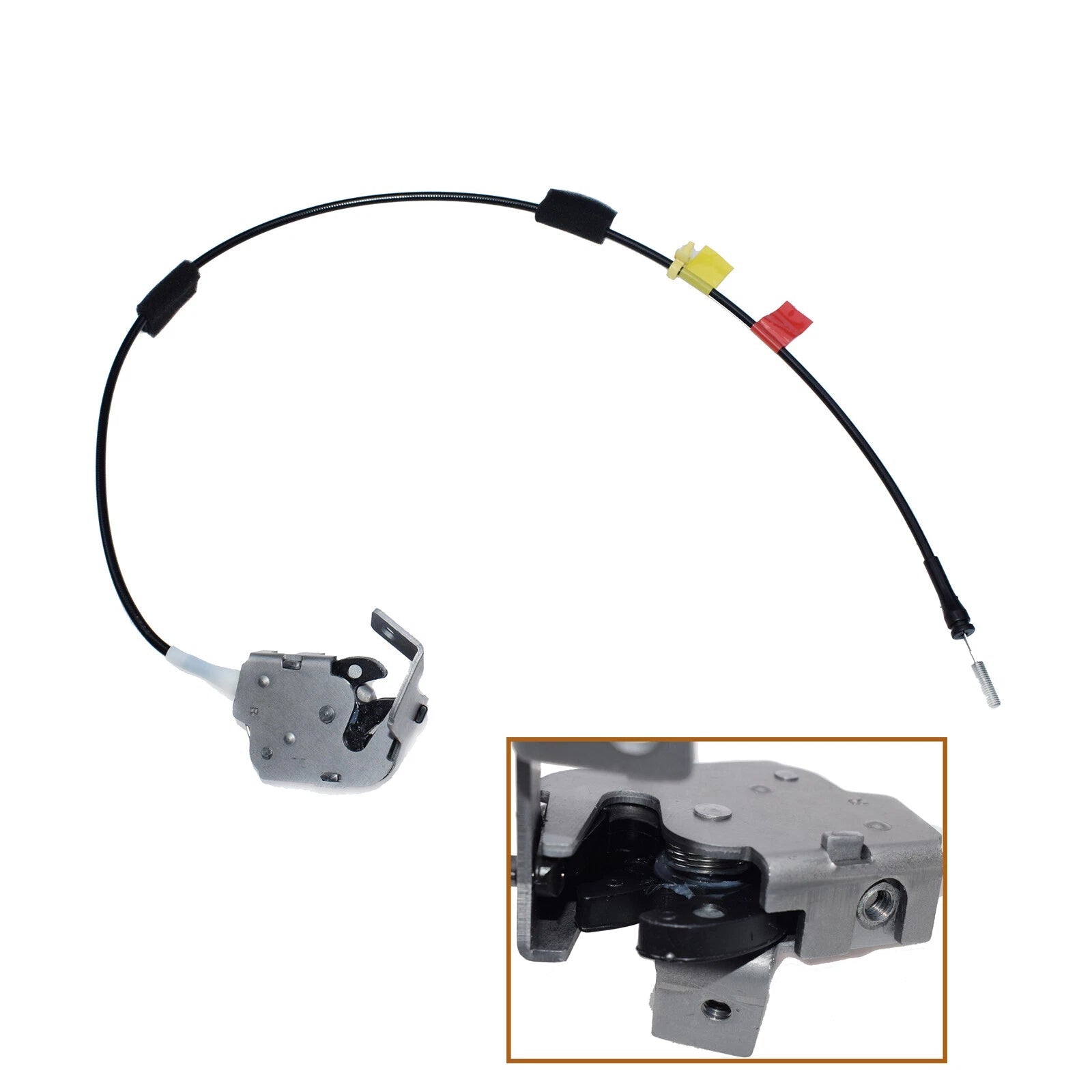 Door Upper Latch W/ Cable 6L3Z-18264A26-A Rear Right for Ford F150 F250 1997-03 6B93BC-57