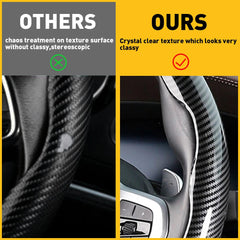 Carbon Fiber Car Steering Wheel Booster Cover Car Accessories For 15"/37-38CM EA 6B93BC-57