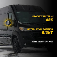 RIGHT MIRROR TURN SIGNAL LIGHT COVER FOR 14-23 RAM PROMASTER 1500 2500 3500 EOA 6B93BC-57