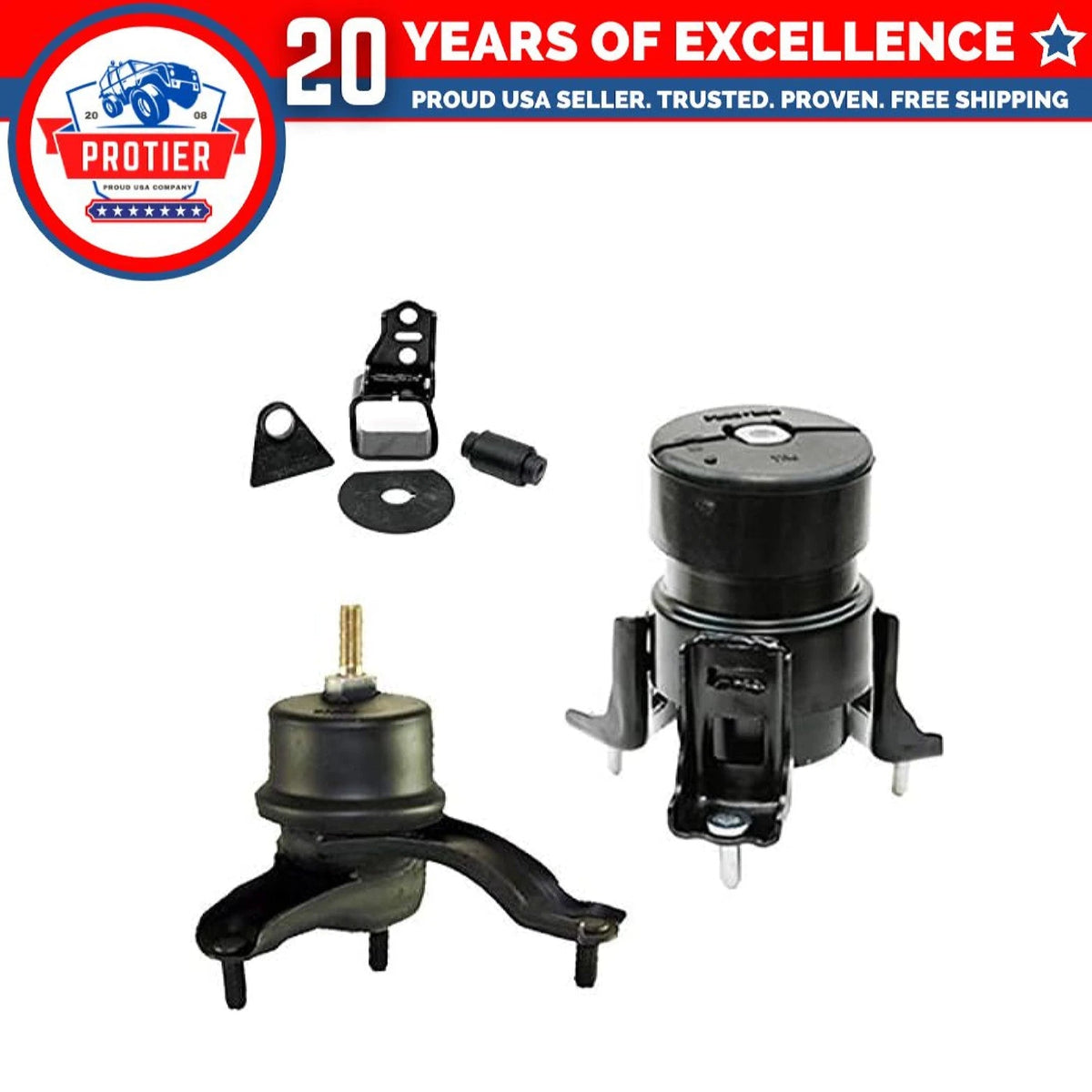 Fits 2001-2003 Toyota Highlander 3.0L 2WD Front/Front RT/Rear Motor Mount : 6B93BC-57