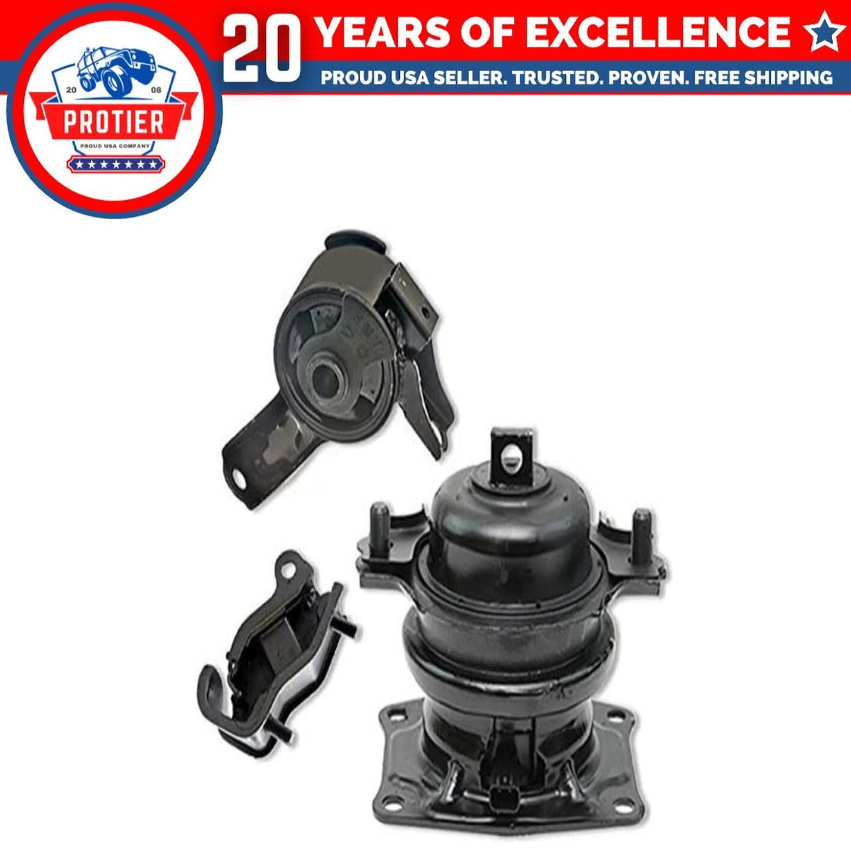 Fits 2005-2006 Honda Odyssey 3.5L i-VTEC AUTO FR RT RR Motor Trans Mount 3pc : 6B93BC-57