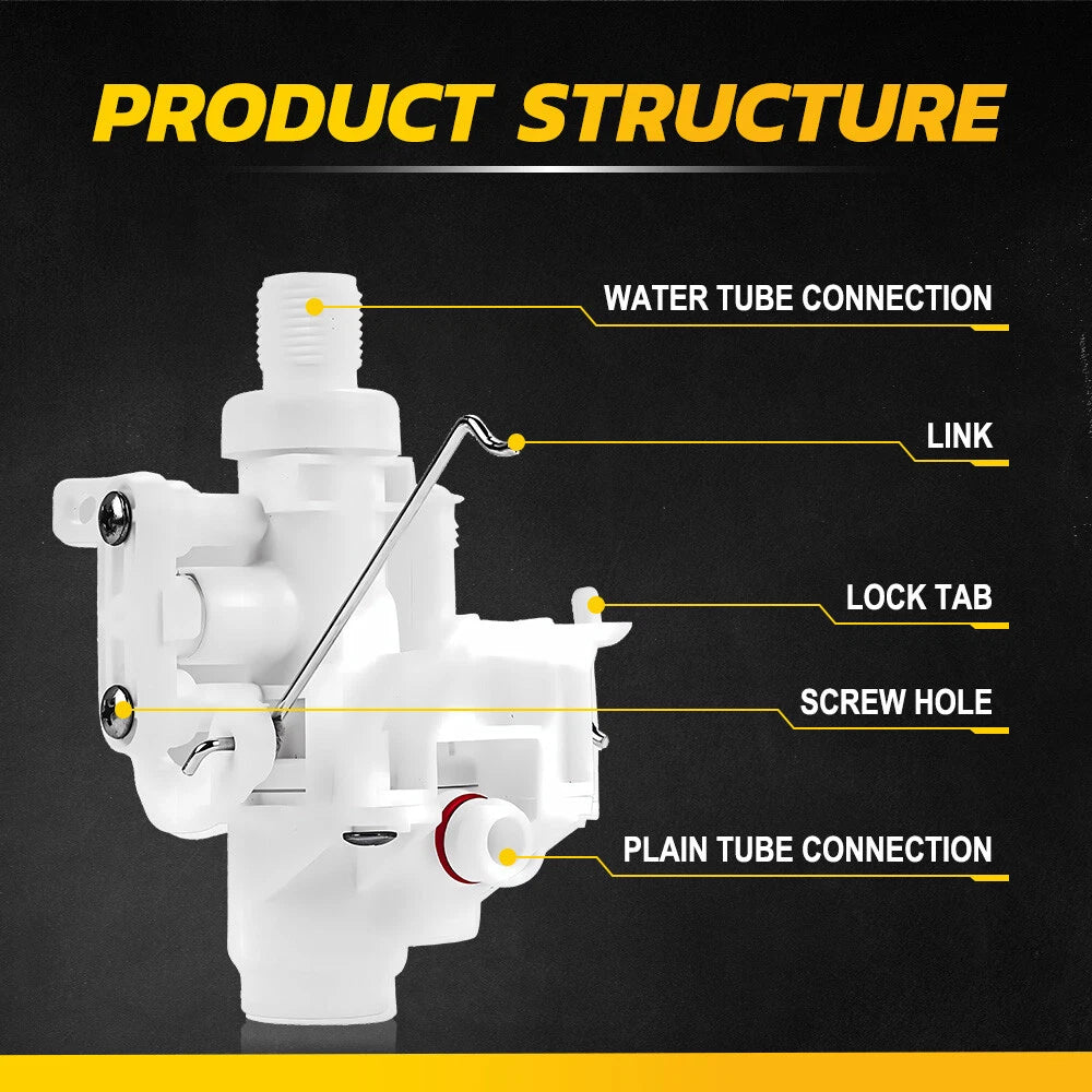 Upgraded Thetford Aqua Magic Toilet V Water Valve Replacement For RV Part# 31705 6B93BC-57