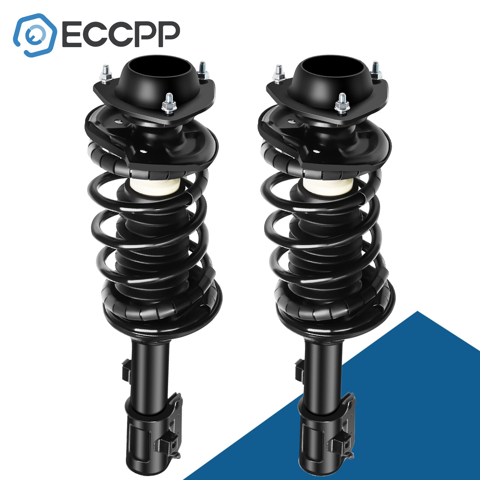 For Hyundai Accent 2000-05 Front Loaded Complete Struts w/ Coil Spring Assembly 6B93BC-57