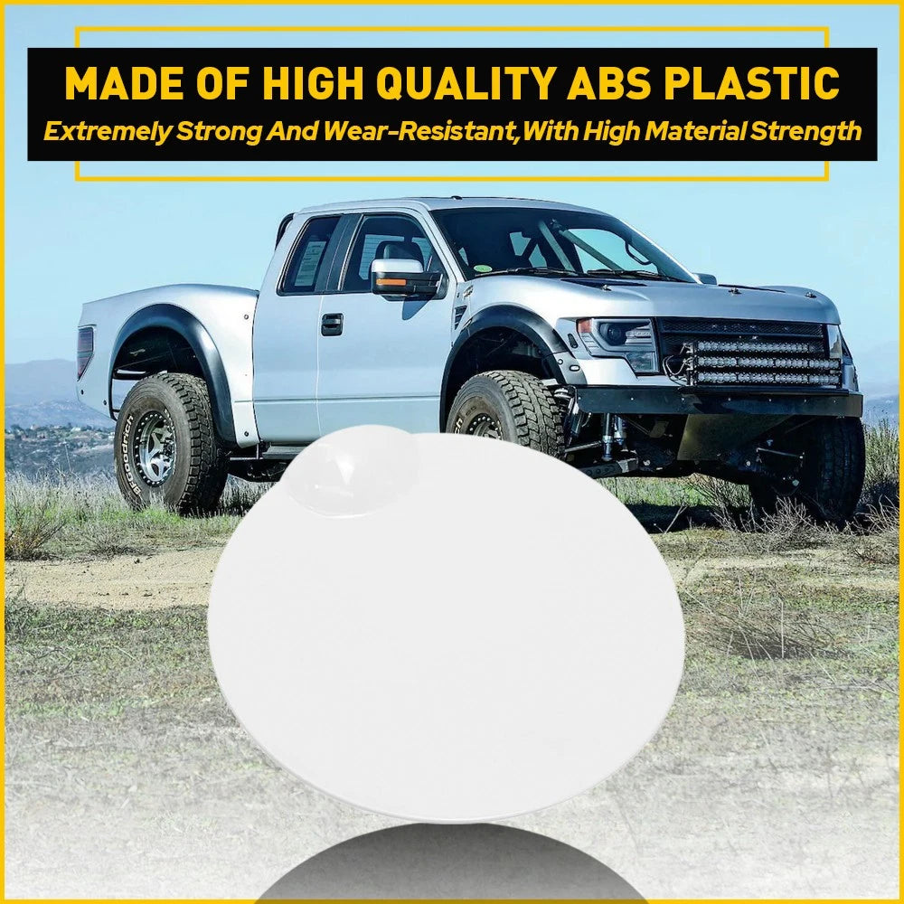White Painted Fuel Gas Filler Tank Lid Door Cap Fits Cover Ford F150 2009-2014 6B93BC-57