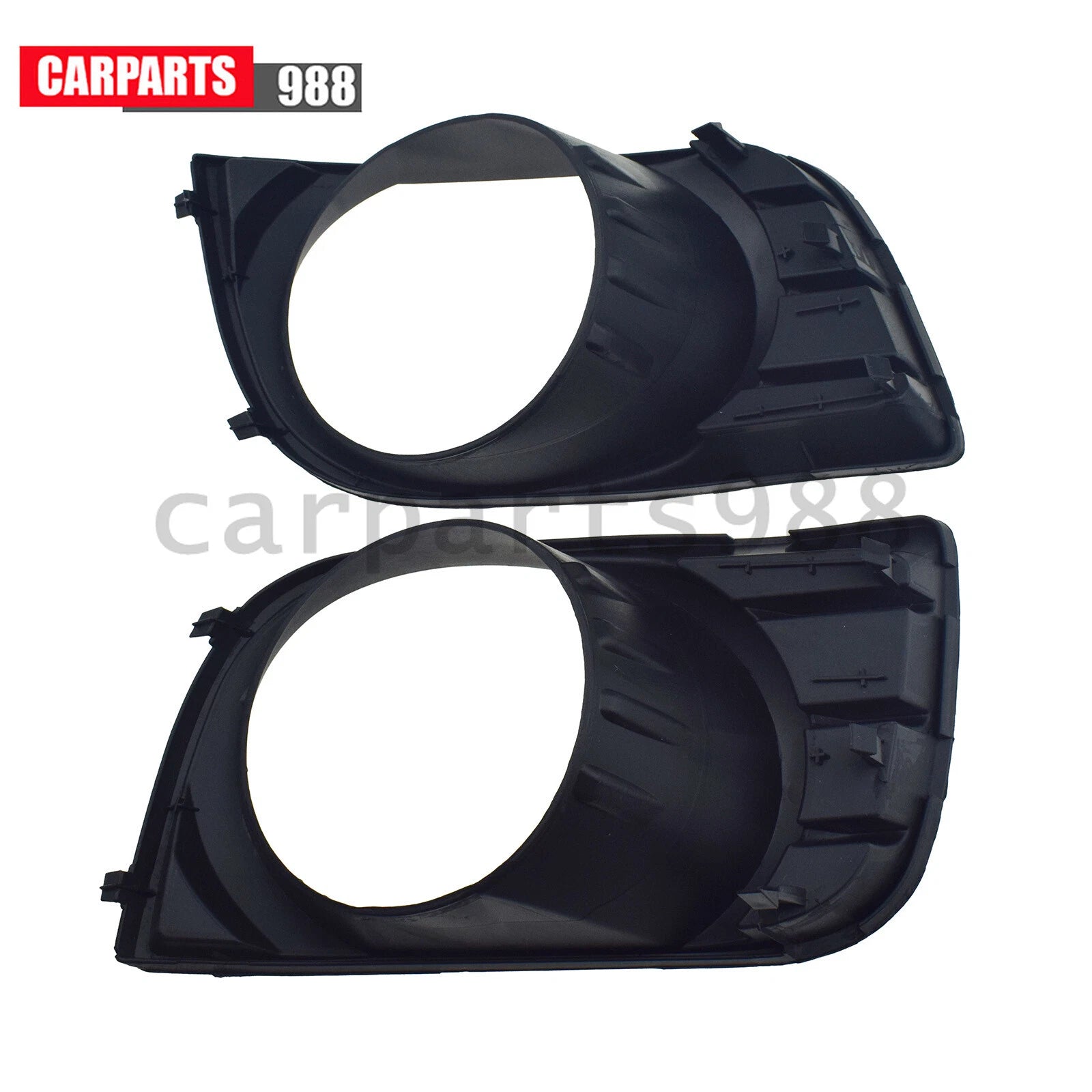 Pair Front Fog Light Cover Bezel For 08-17 Toyota Sequoia 814810C021 814820C021 6B93BC-57