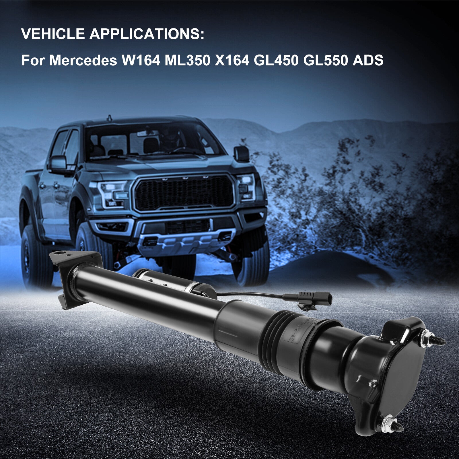 Rear Air Suspension Shock For Mercedes W164 ML350 X164 GL450 GL550 ADS 6B93BC-57