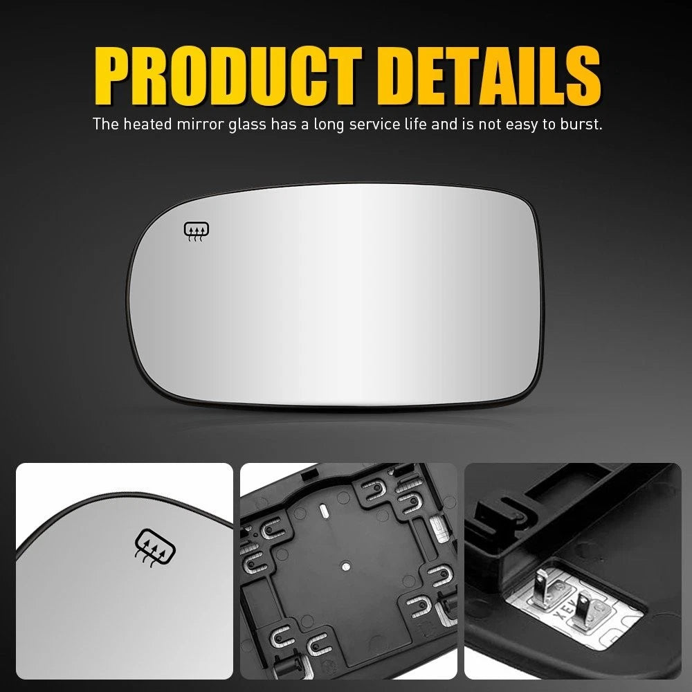 2PCS Mirror Glass Heated LH RH For 2011-2021 DODGE CHARGER CHRYSLER 200 300 EOA 6B93BC-57