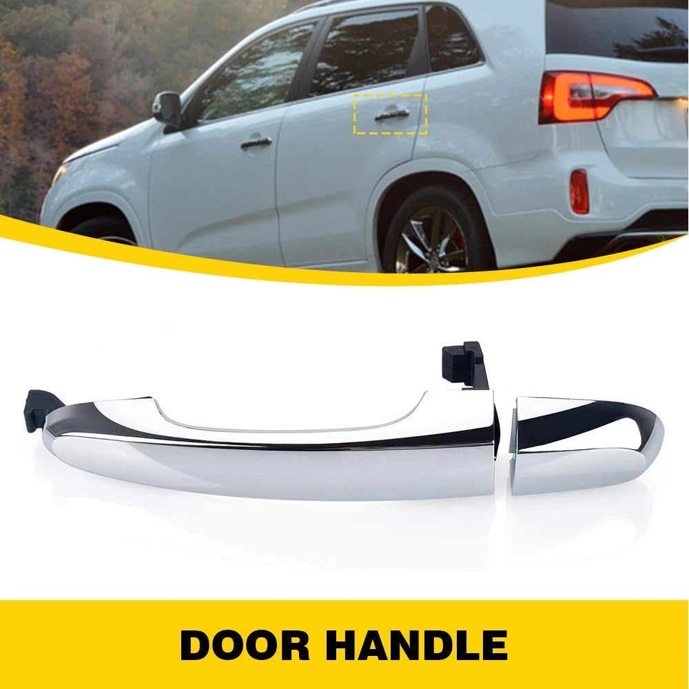 Outside Rear Driver Side Left Door Handle For 2011-2015 Kia Sorento Chrome EOA 6B93BC-57