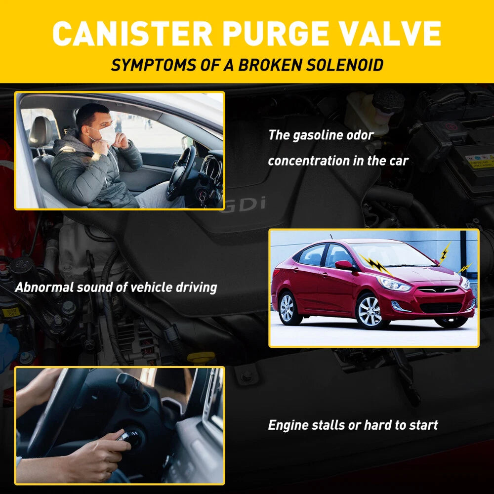 EVAP Vapor Canister Purge Solenoid Valve For 2006-13 Hyundai Kia 1.6L4.6L 2.0L A 6B93BC-57