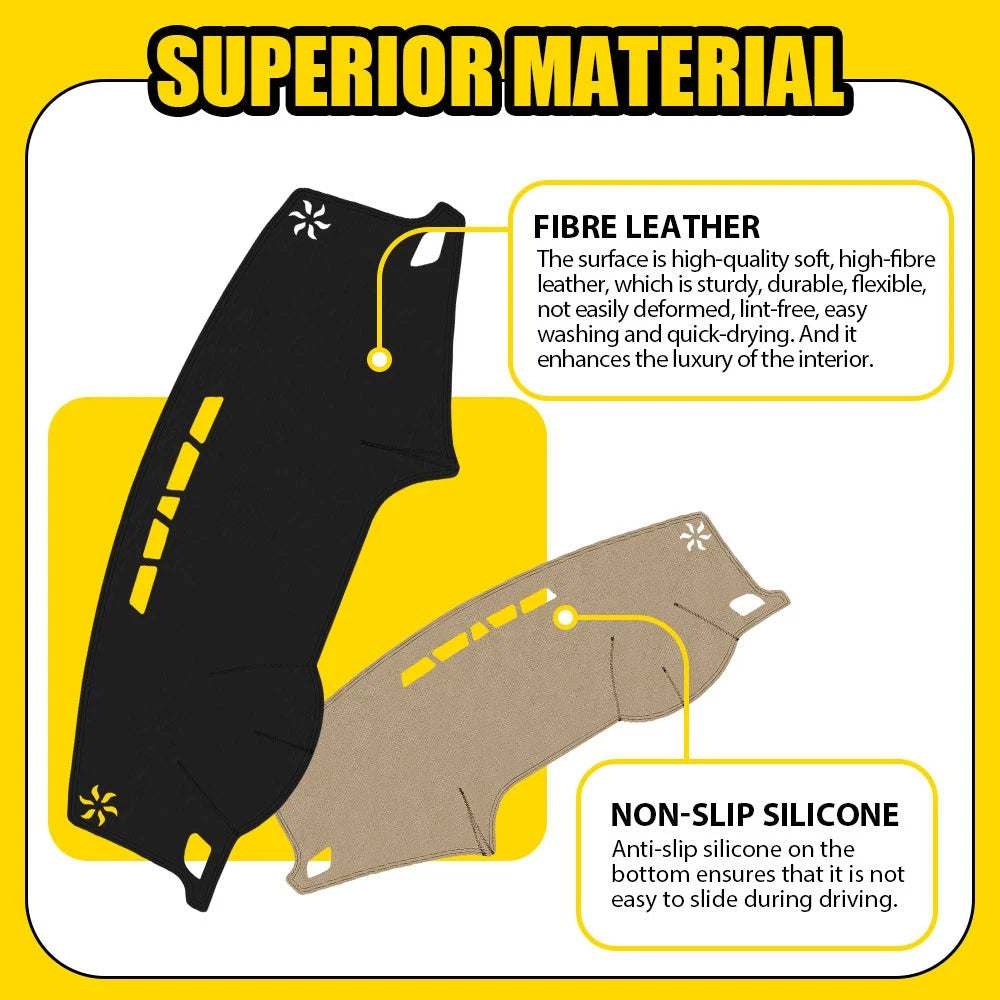Leather Car Dashboard Dash Cover Pretector Mat For Hyundai Sonata 2015-2019 EOA 6B93BC-57