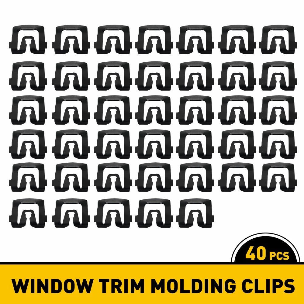 Fit Ford Windshield & Rear Window Trim Molding Clips- 1964-1993- 20 clips- #026 6B93BC-57