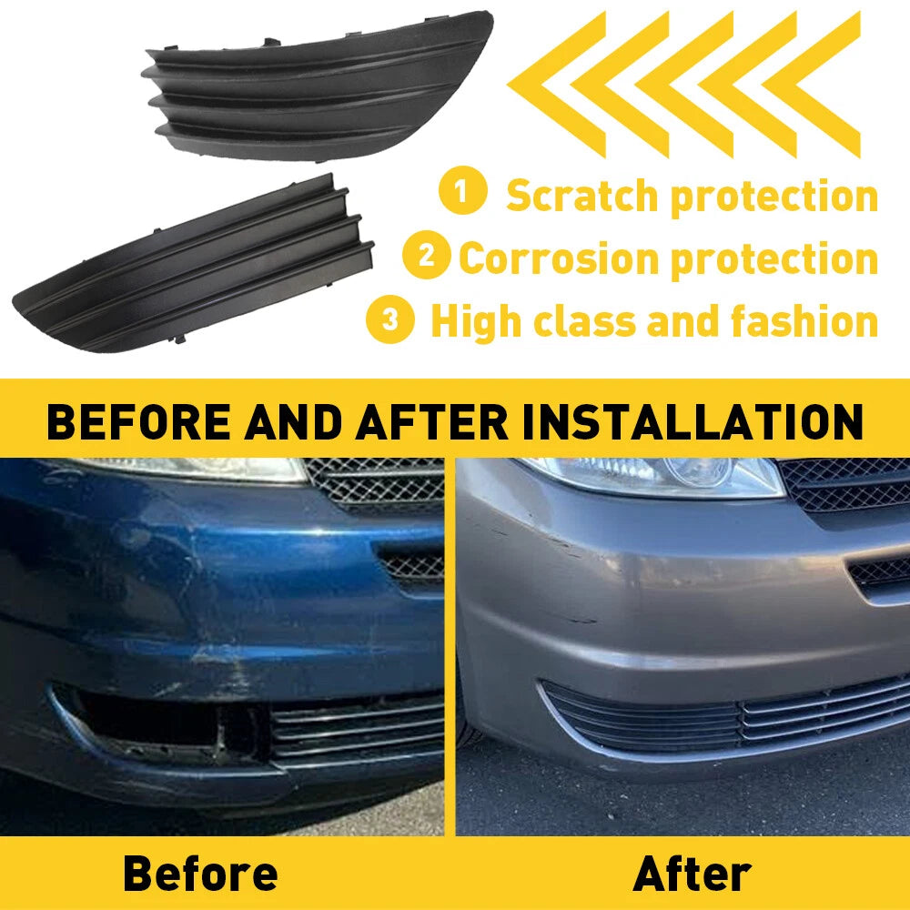 Left Right Fog Light Cover For 2004-2005 Toyota Sienna TO1089109 TO1088109 EOA 6B93BC-57