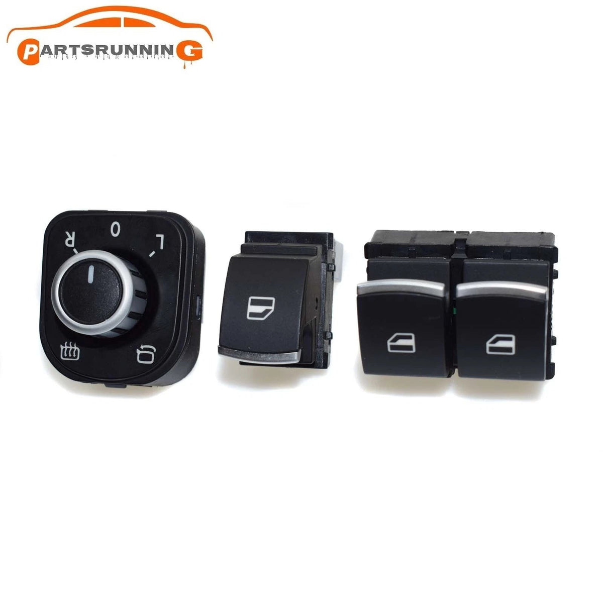 3Pcs Electric Window Mirror Switches For VW Eos Golf MK5 MK6 GTI 2 Door Scirocco 6B93BC-57