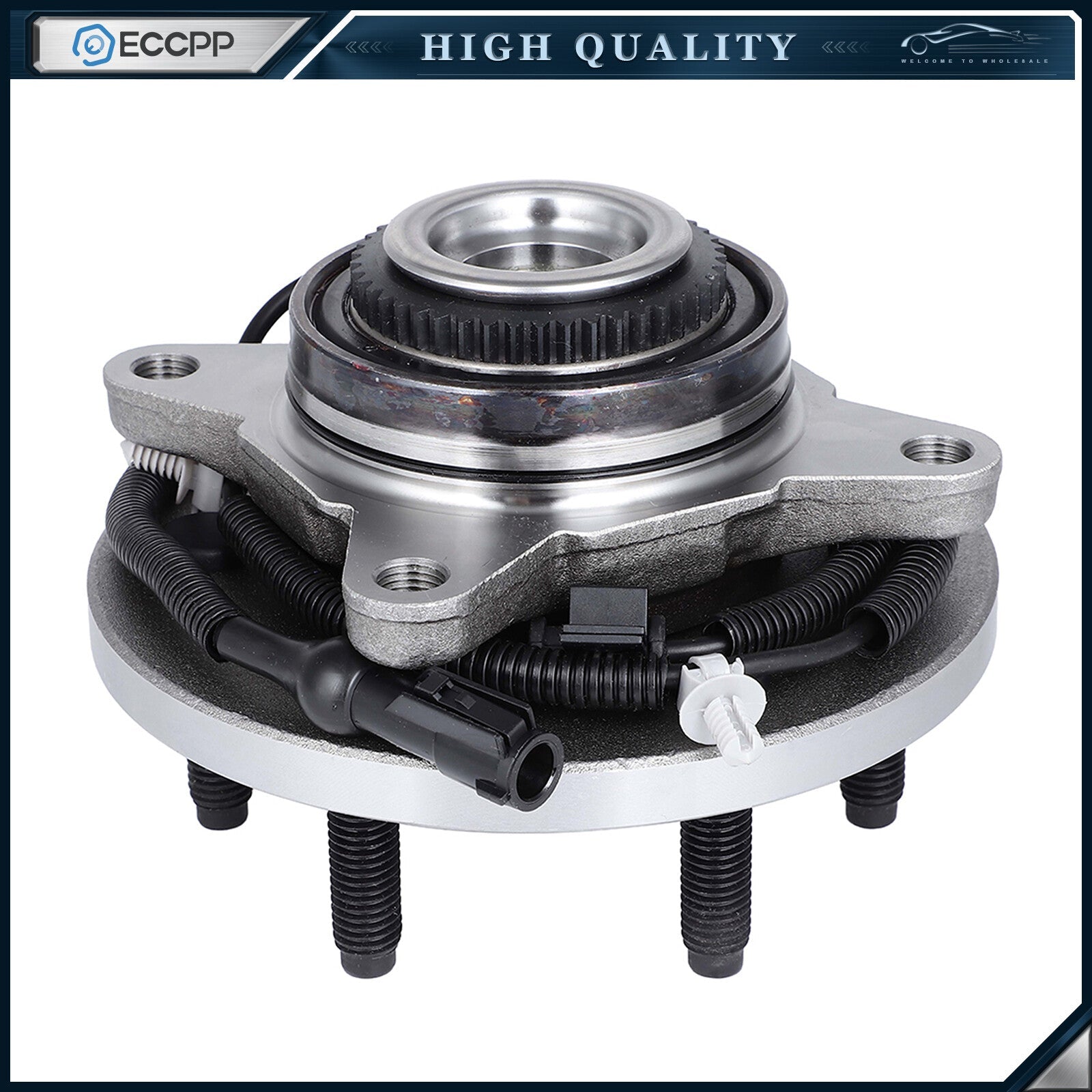 1Pc Wheel Hub Bearing Front 4WD For 2007-2010 Ford Expedition Lincoln Navigator 6B93BC-57