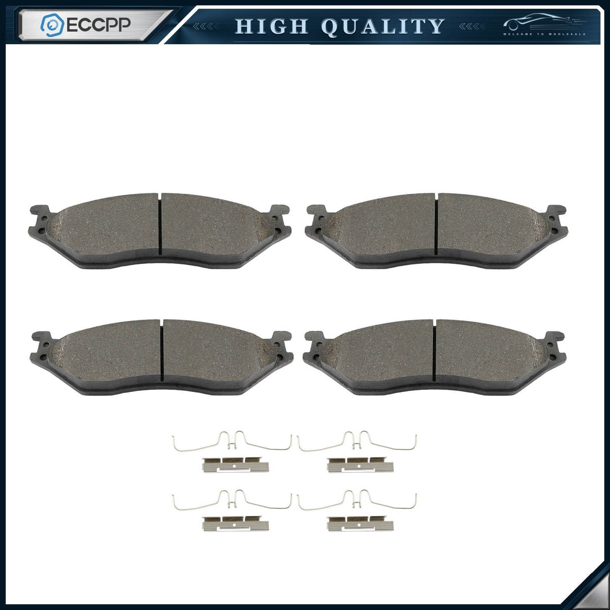 For 05 2006 2007-2012 Ford F-450 F-550 Super Duty Front Brake Semi-Metallic Pads 6B93BC-57