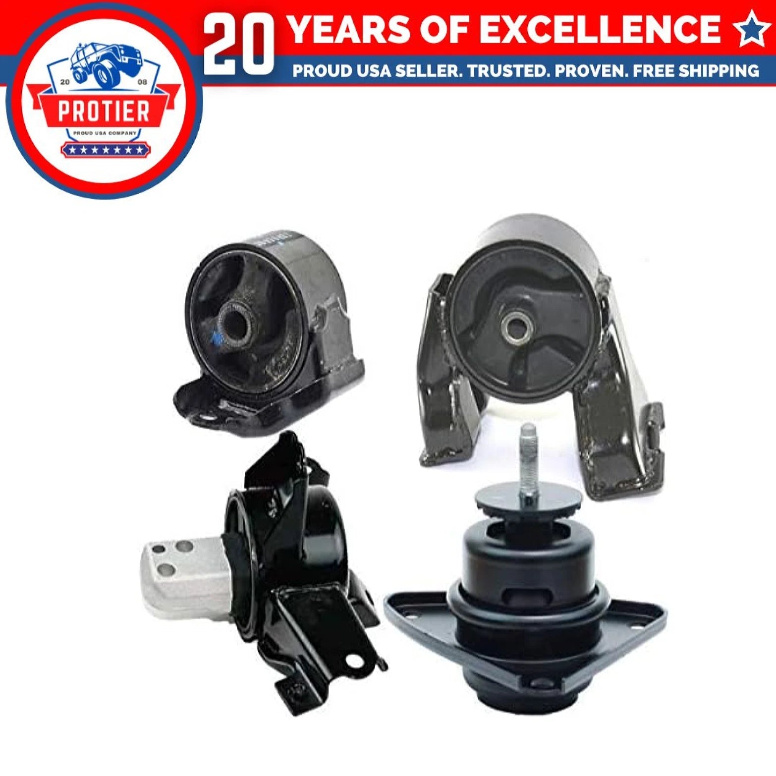 Fits 2009-2011 Hyundai Elantra 2.0L Hatchback AUTO Motor & Trans Mount Set 4pcs 6B93BC-57