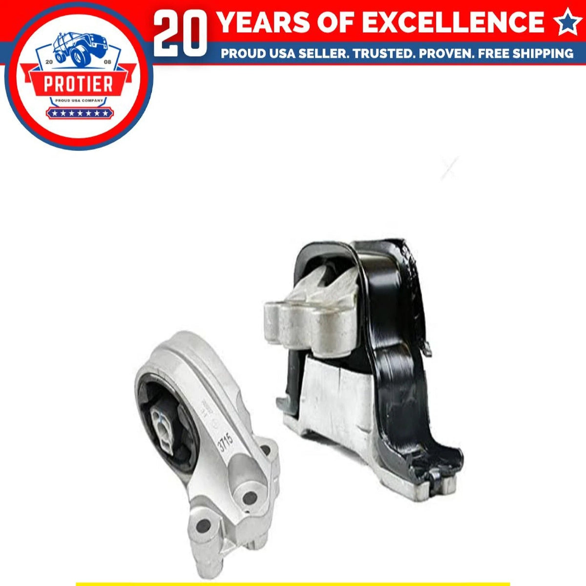Fits 2010-2017 Chevrolet Equinox GMC Terrain 2.4L AUTO Front Motor&R Trans Mount 6B93BC-57