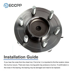 2P Wheel Hub Bearings Assembly Front RWD For Ford Expedition 2007 2008 2009 2010 6B93BC-57