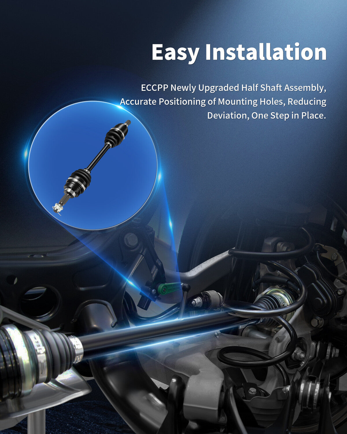 Front Right Fits 05-09 Honda Foreman 500 2008-2009 Rincon 680 Complete CV Axle 6B93BC-57