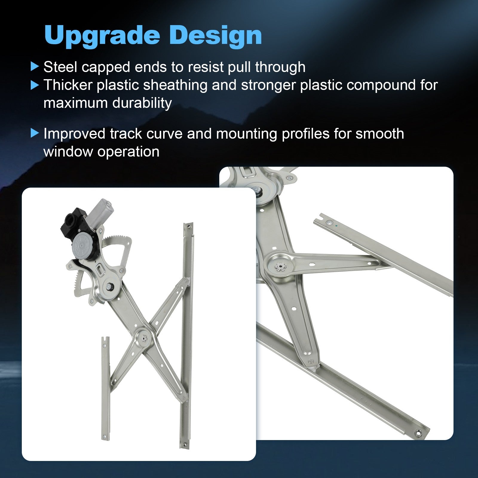 For Toyota Highlander 2007-2001 Front Driver Left LH Window Regulator w/ Motor 6B93BC-57