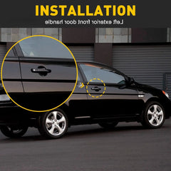 For 2006-2011 Hyundai Accent Front Left Right Door Handle Exterior Outside Black 6B93BC-57