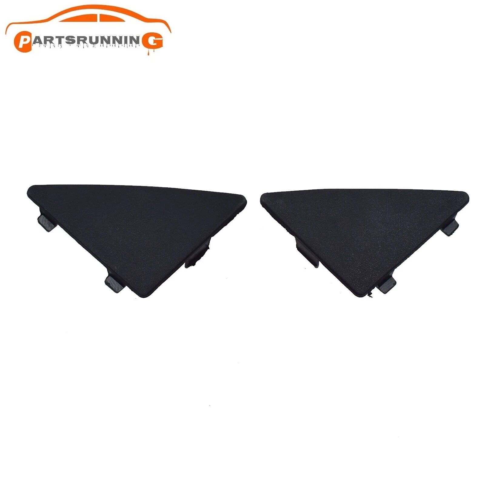 2pcs Front Bumper Tow Hook Lid Cover Lower Grille Cap For 2014-16 Mazda 3 &Sport 6B93BC-57
