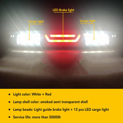 AUXITO SMOKE LED 3RD TAIL THIRD BRAKE LIGHT CARGO FOR LAMP 07-13 GMC SIERRA 1500 AUXITO