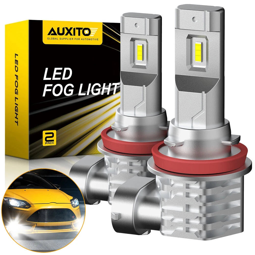 AUXITO H11 LED Headlight Kit Low Beam Bulb Super Bright 6500K White 1000000LM EA AUXITO