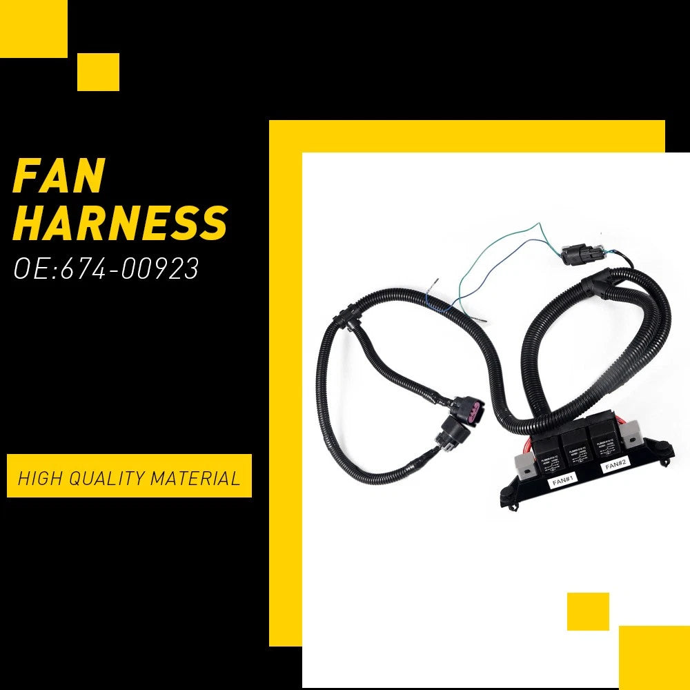 For Chevy Silverado GMC Tahoe Sierra Yukon Retrofit Alone Fan Electric Harness 6B93BC-57