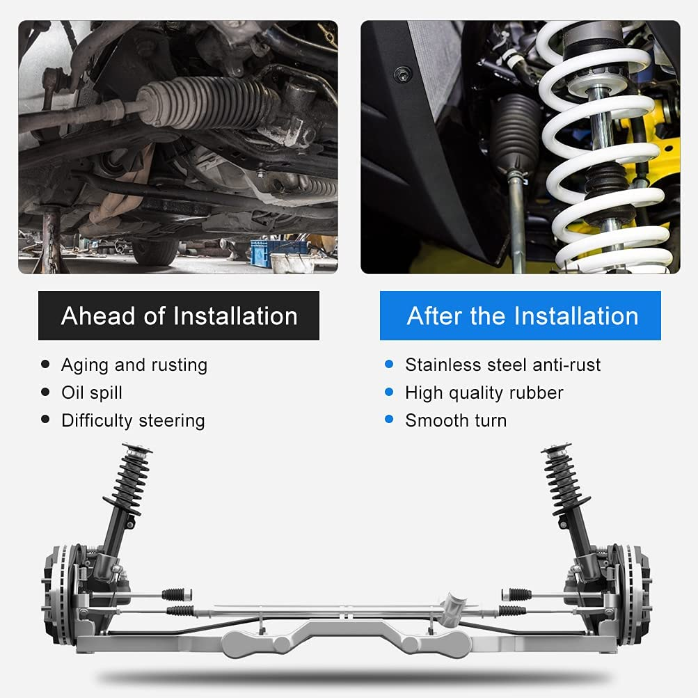 Power Steering Rack And Pinion + Outer Tie Rods For Chevy Trailblazer Gmc Envoy 6B93BC-57