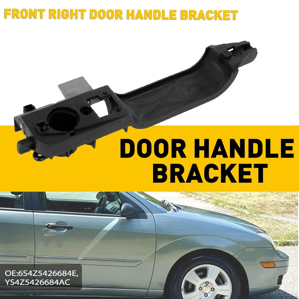 FOR 00-07 FORD FOCUS BLACK BARE FRONT RIGHT DOOR HANDLE REINFORCEMENT BRACKET EA 6B93BC-57