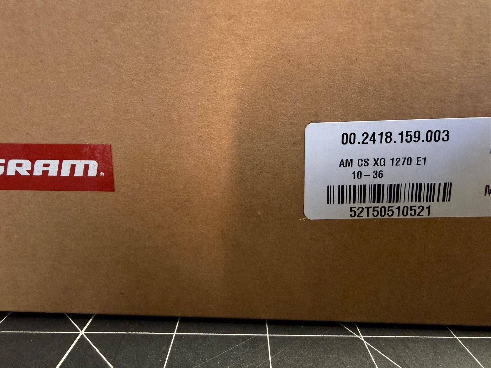SRAM Force XG-1270 E1 Cassette XDR 10-36T Silver SRAM