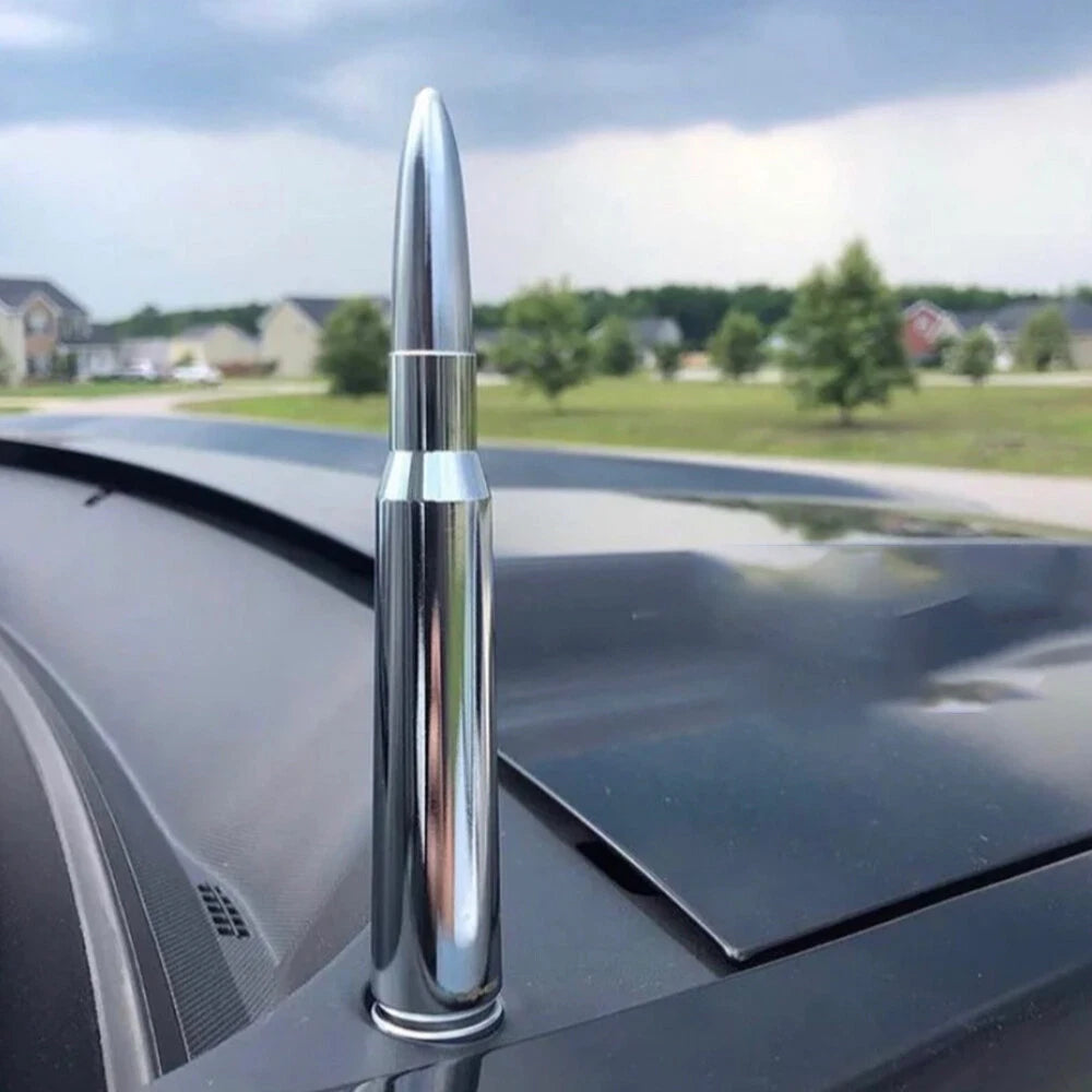 5.5" CNC BULLET ANTENNA SILVER FOR DODGE RAM 1500 2500 3500 6B93BC-57