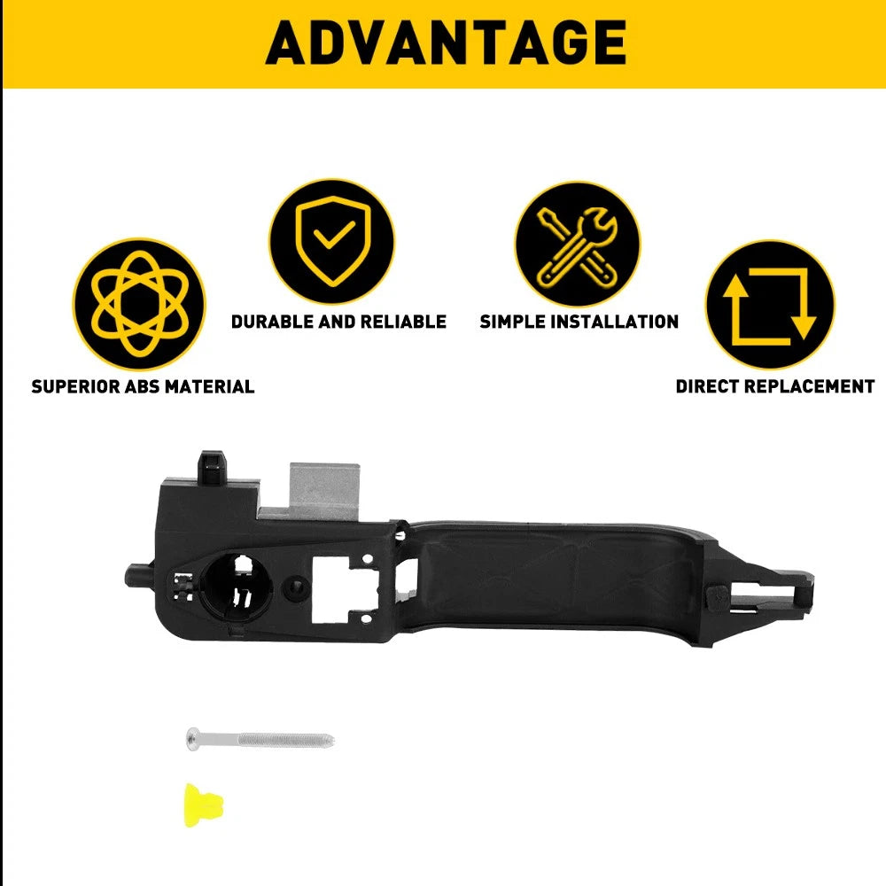 FOR 00-07 FORD FOCUS BLACK BARE FRONT RIGHT DOOR HANDLE REINFORCEMENT BRACKET EA 6B93BC-57