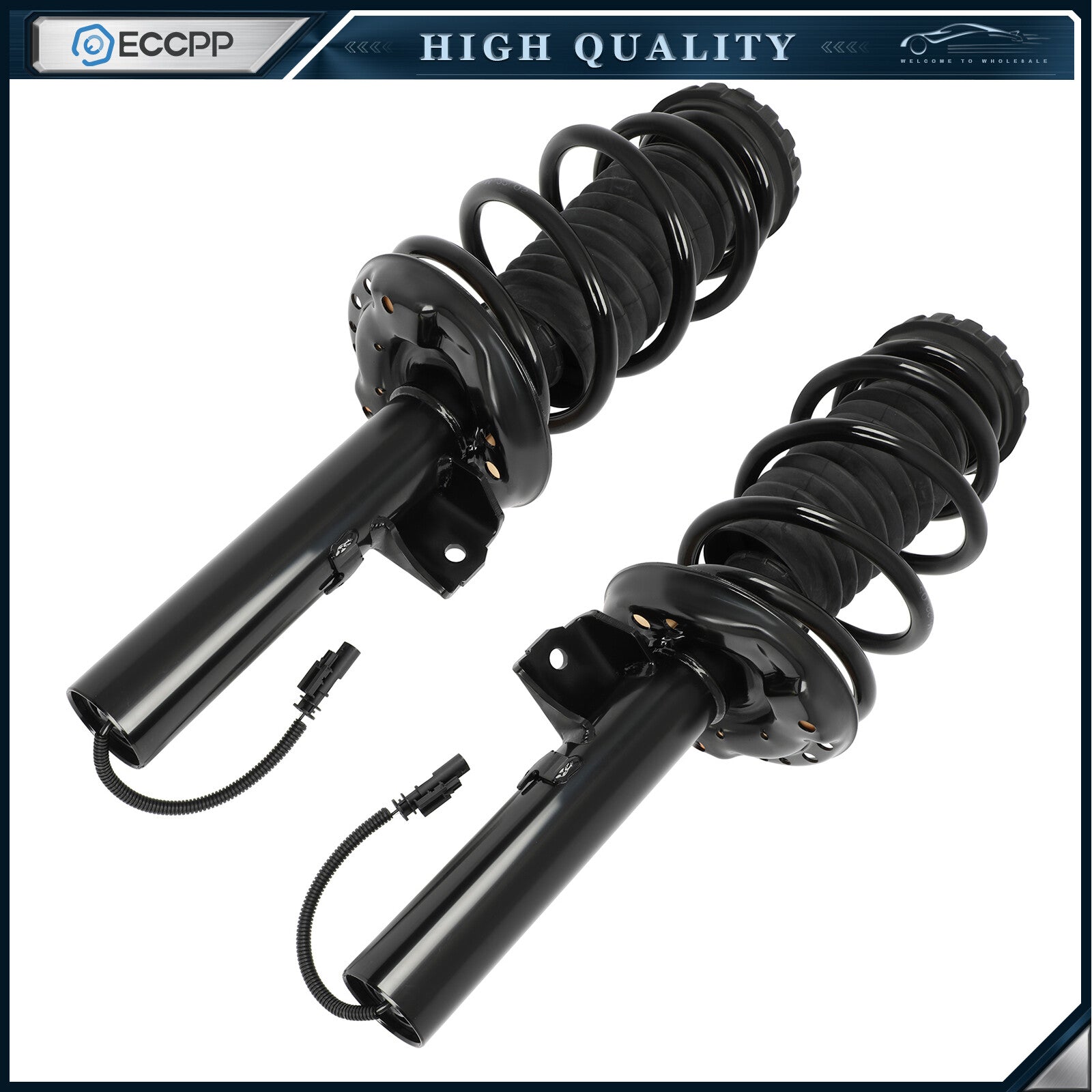 Pair Front Air Suspension Shock Strut Assys 15815523 For 2013-2019 Cadillac XTS 6B93BC-57