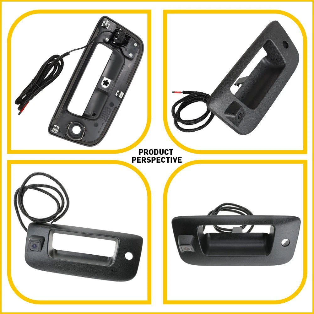 Tailgate Handle Bezel W/ Camera Fit For 2007-2014 Chevy Silverado GMC Sierra US 6B93BC-57
