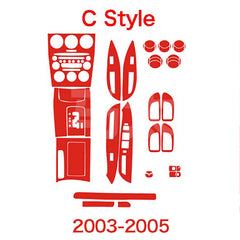 Interior Center Console Carbon Fiber Molding Sticker Decals For Mazda 6 2003-14